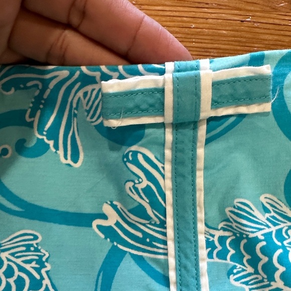 Lilly Pulitzer Blue Fish Print Mini Skirt - Picture 6 of 11